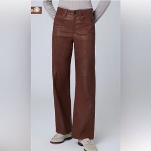 Rag & Bone Chestnut Leather Trousers